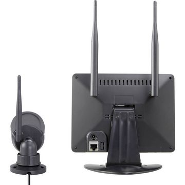 Sygonix Funk-Überwachungsset 720P Überwachungskamera (mit IR-LEDs, mit Mikrofon, Aufnahme auf Speicherkarte)