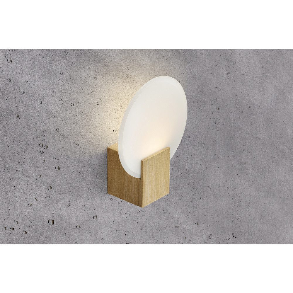 Nordlux Wandleuchte Nordlux Hester Holzfolie 2015391014 Wandleuchte EEK: F (A - G) LED H