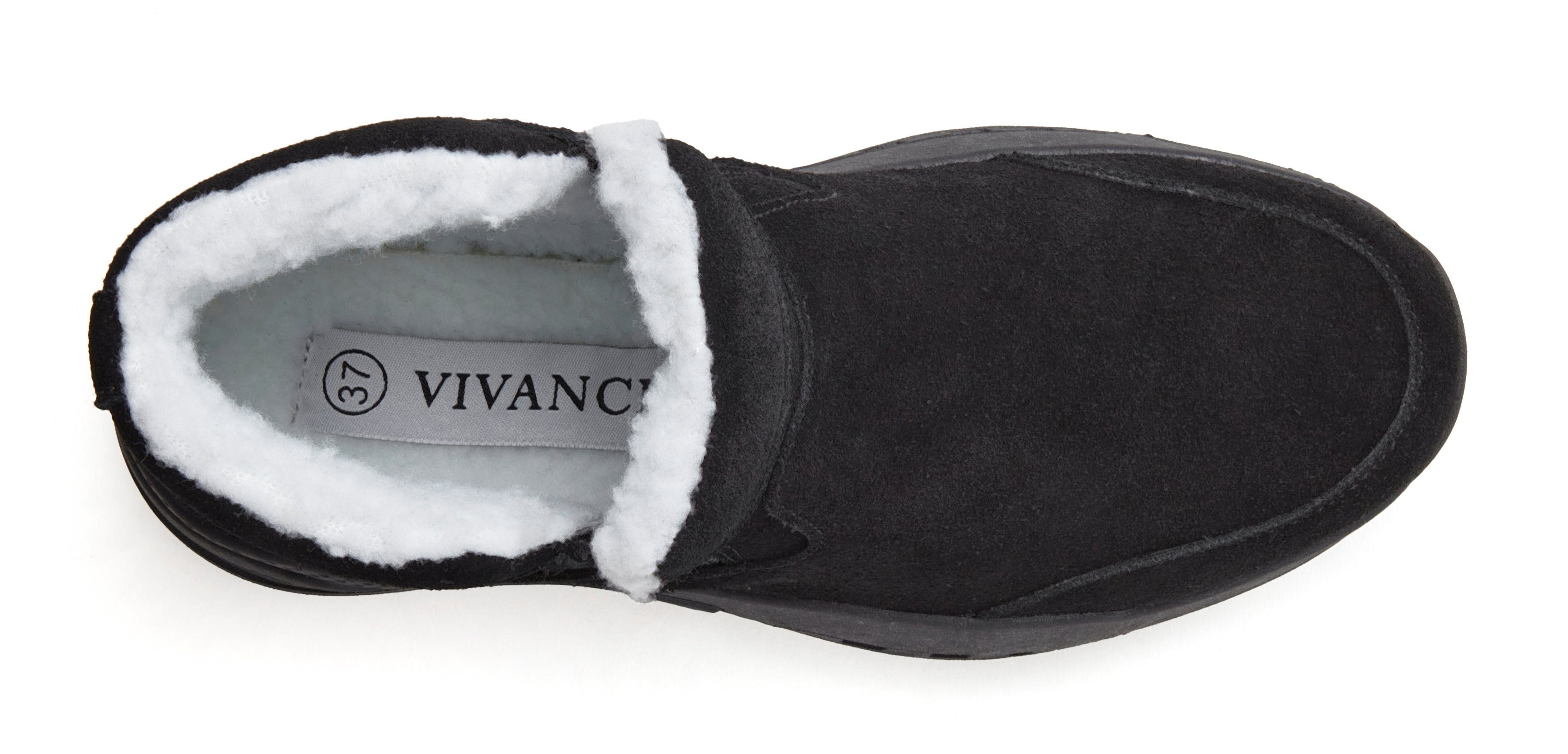 Vivance by Lascana Stiefelette aus Veloursleder und mit Warmfutter, Winterstiefel, Stiefel, Boots