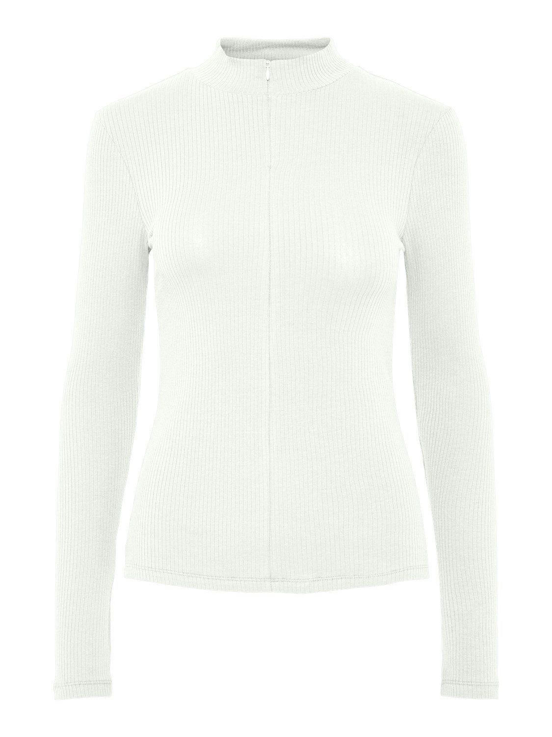 pieces Stehkragenshirt PCKITTE ZIP LS T-NECK günstig online kaufen