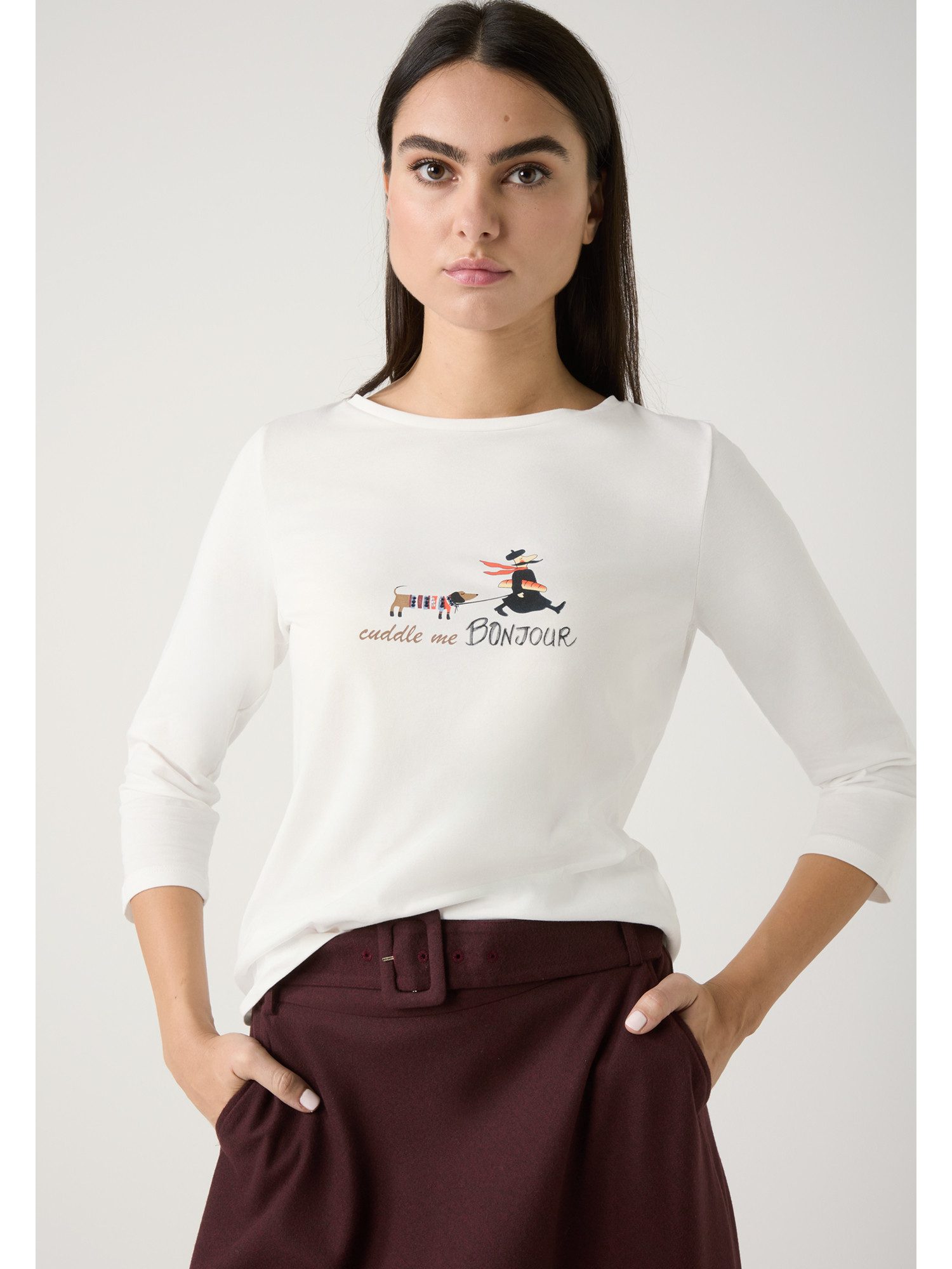 MORE&MORE 3/4-Arm-Shirt elastisches 3/4 Arm Shirt günstig online kaufen