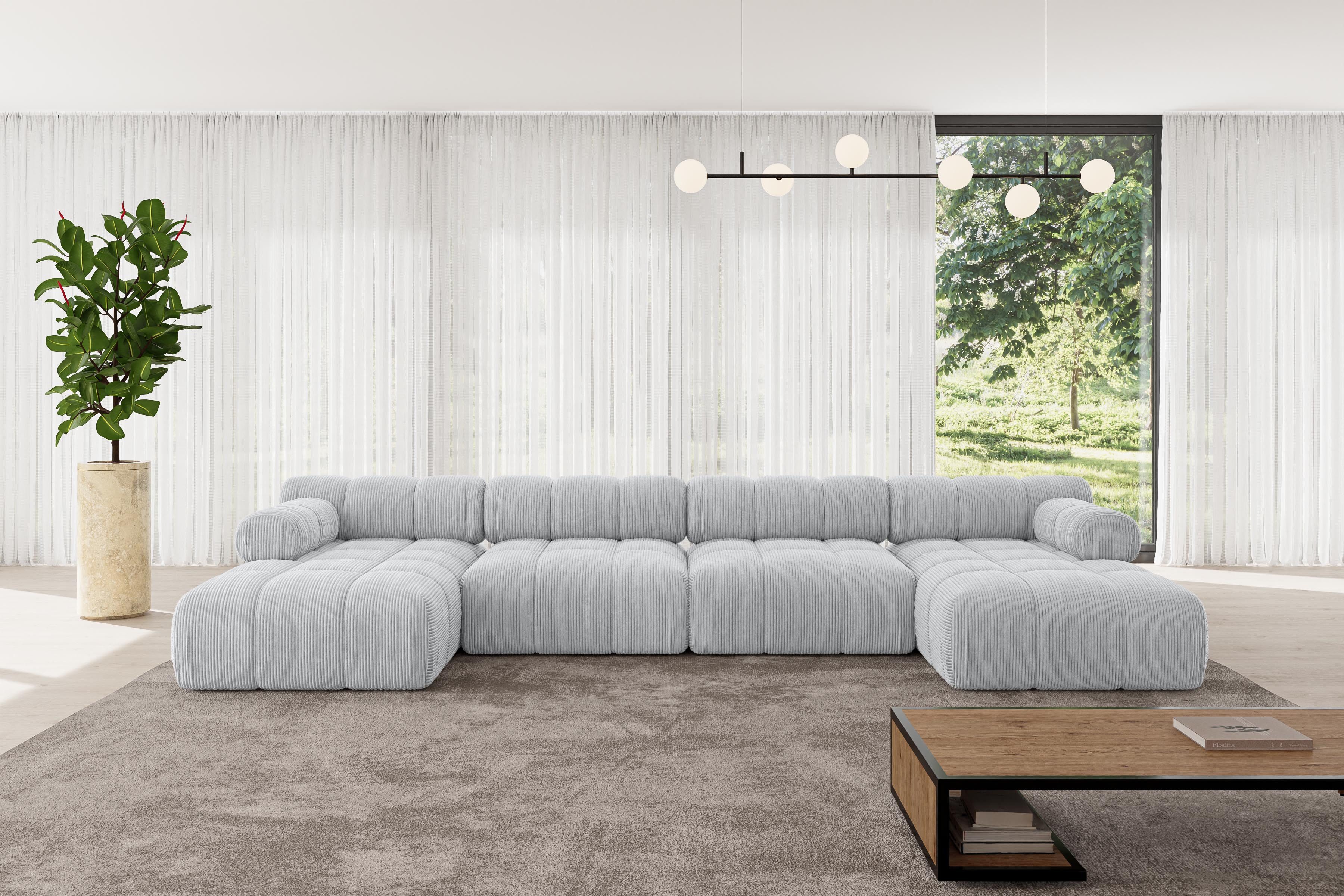 ALTDECOR Wohnlandschaft Tesso-U2, Corner Sofa U-Form günstig online kaufen