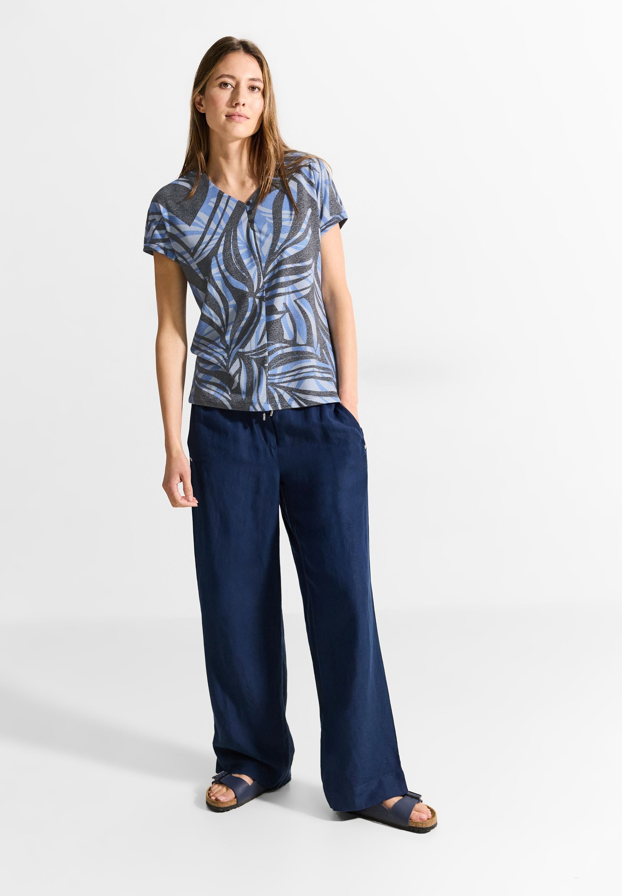 CECIL T-Shirt mit Burnout-Optik