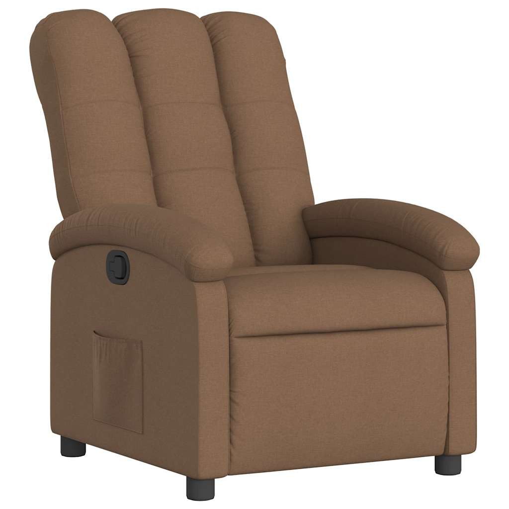 vidaXL Sessel Relaxsessel Braun Stoff (1-St)