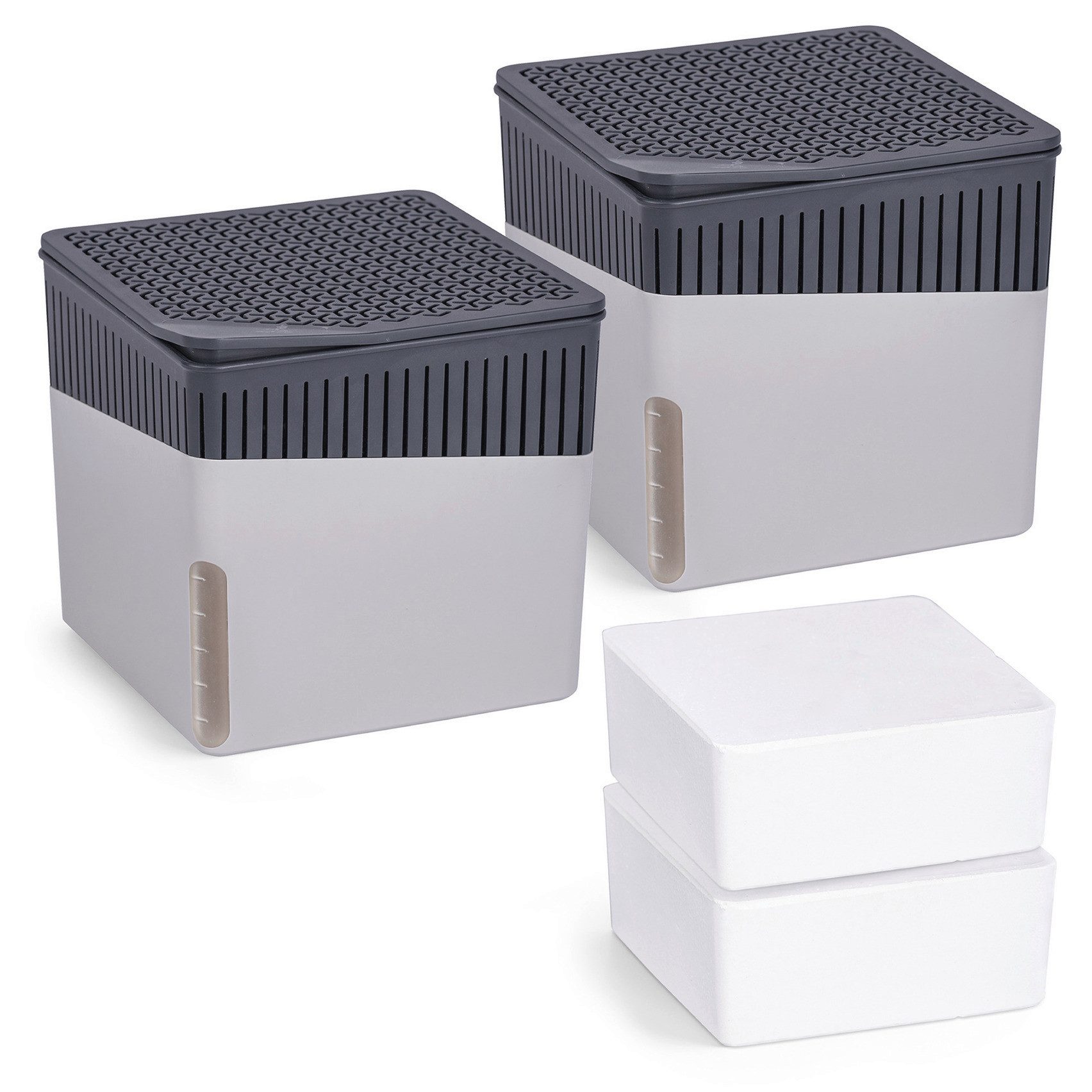 WENKO Luftentfeuchter Cube, für 80 m³ Räume, 2 x 1000g günstig online kaufen