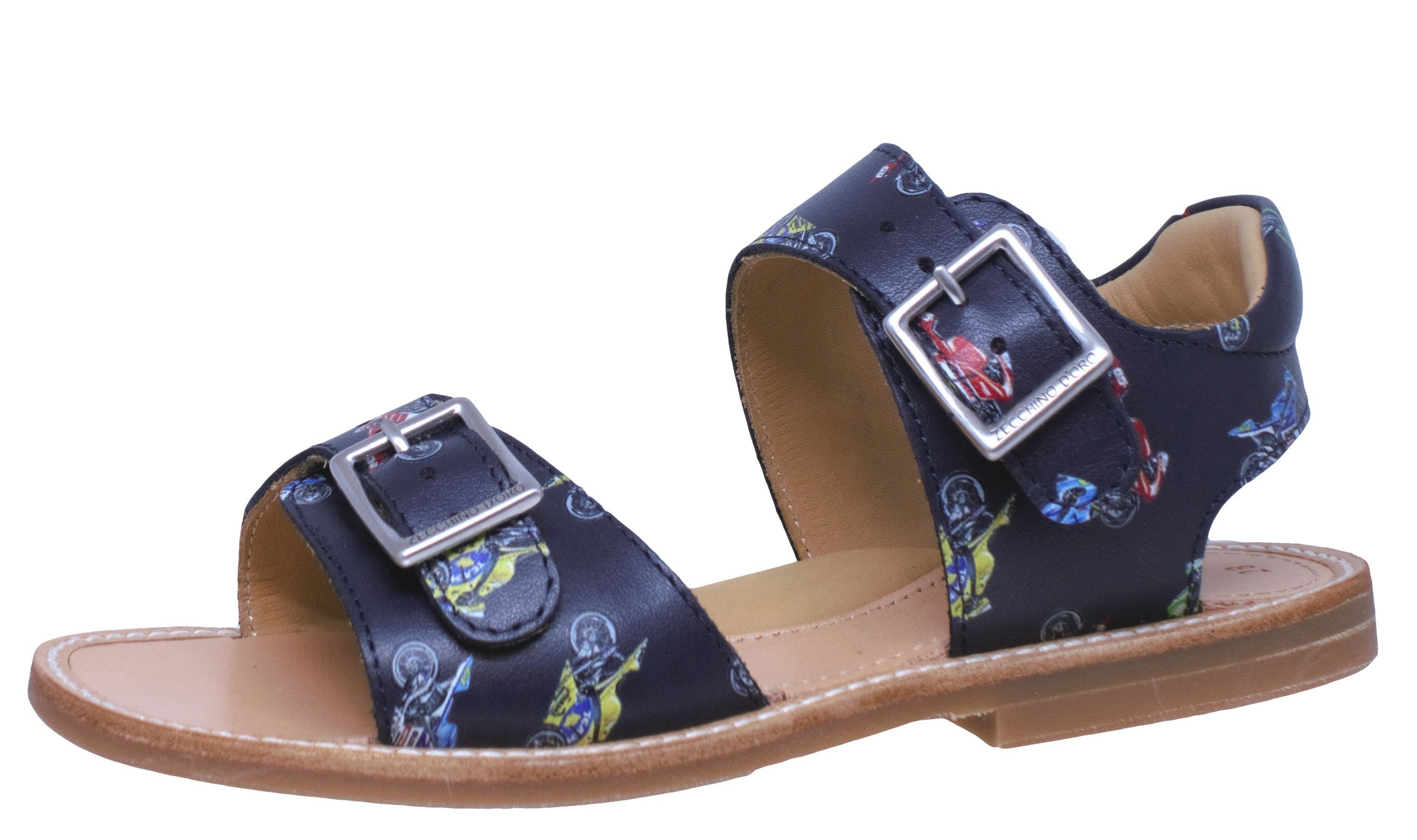 Zecchino d'Oro Zecchino d'Oro A31 3100 offene Kinder Sandalen Leder Blau Sandalette