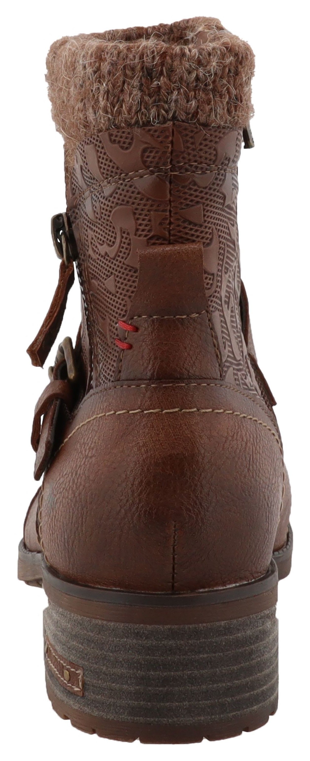 Mustang Shoes Fabienne Winterstiefelette Biker Boots mit Blockabsatz und Zi günstig online kaufen