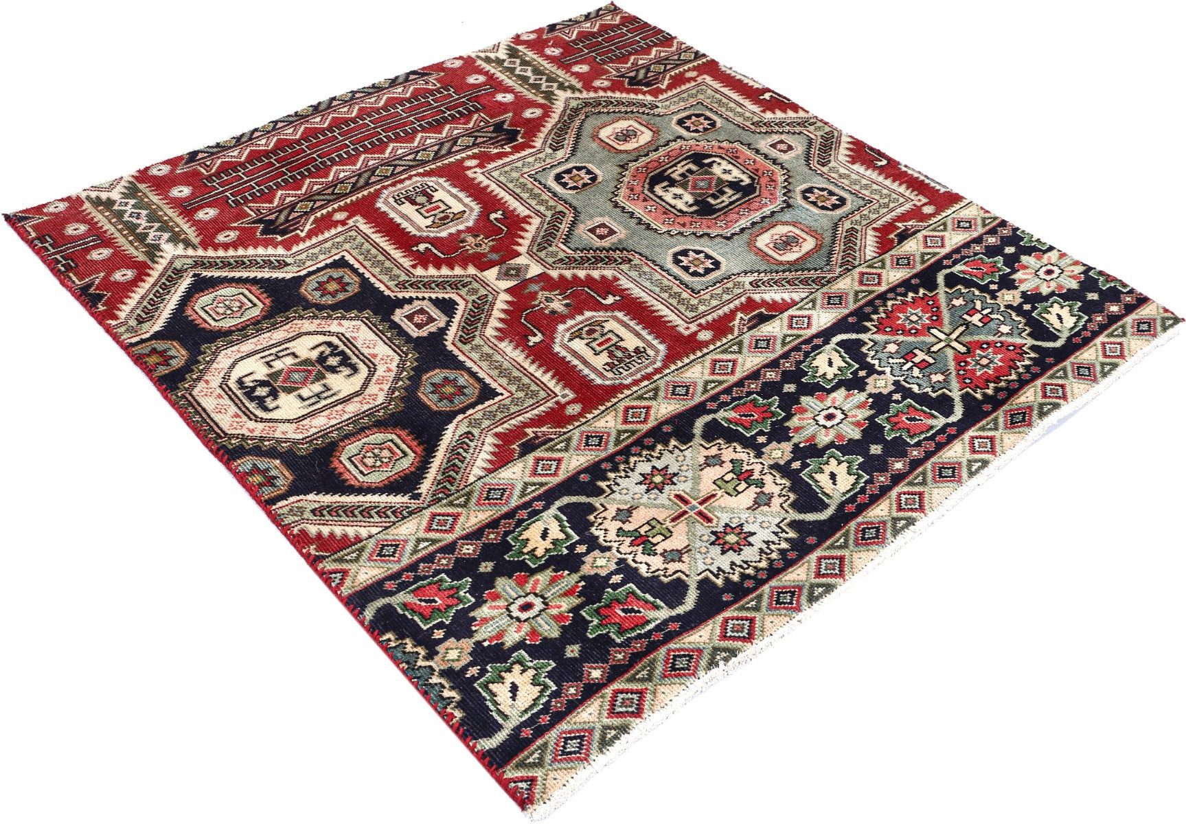 Carpet Avenue Teppich Tabriz Tabatabai Patina (Teppichausschnitt) 116x114, Rechteck, Höhe: 8 mm