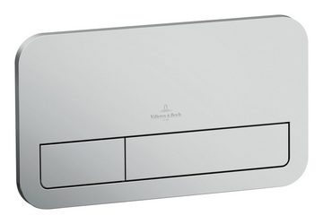 Villeroy & Boch Betätigungsplatte ViConnect Installationssysteme, WC 2-Mengen-Spülung 145 x 253 x 62 mm - Chrom Edelmatt