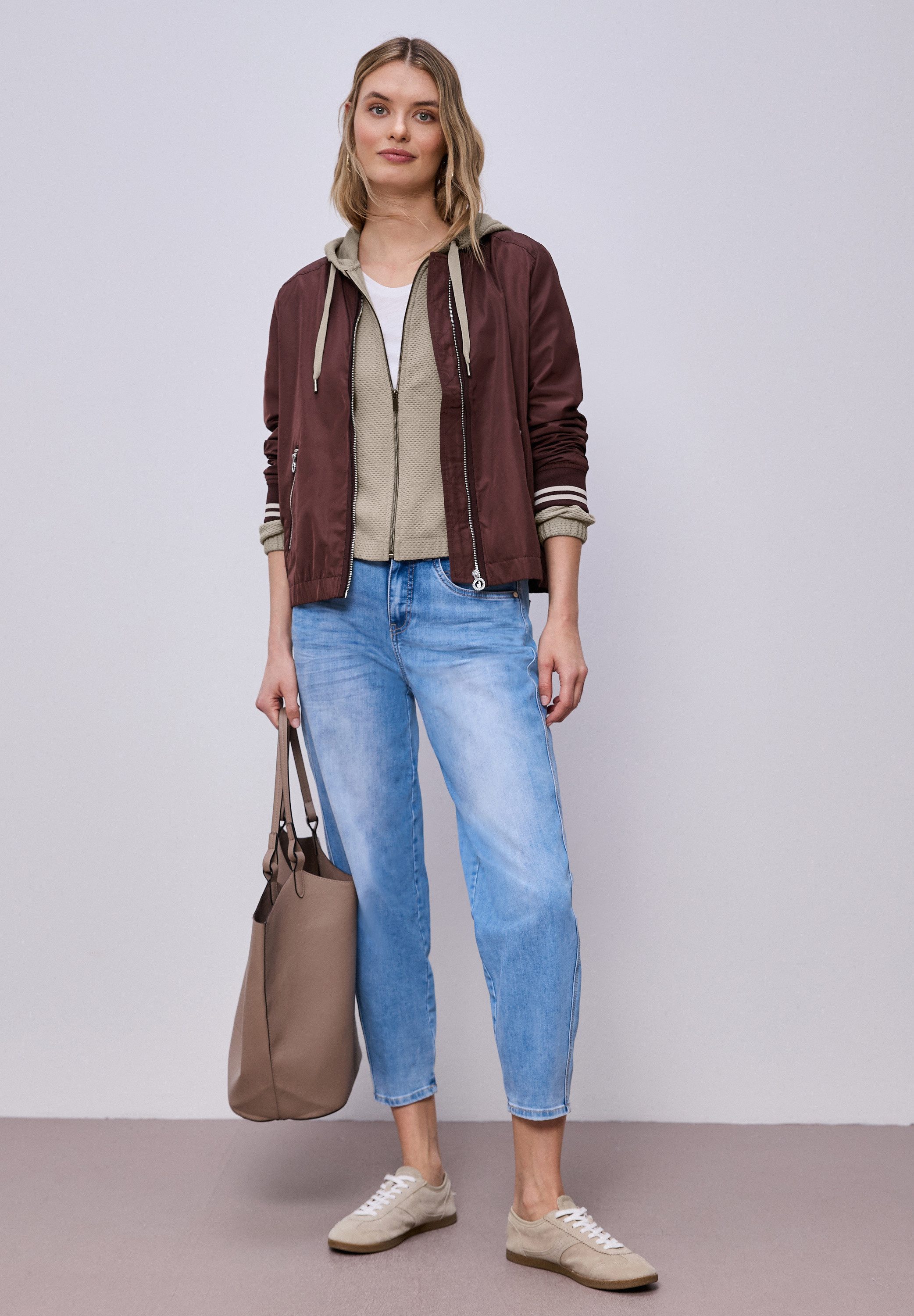 STREET ONE Sweatjacke mit Kapuze