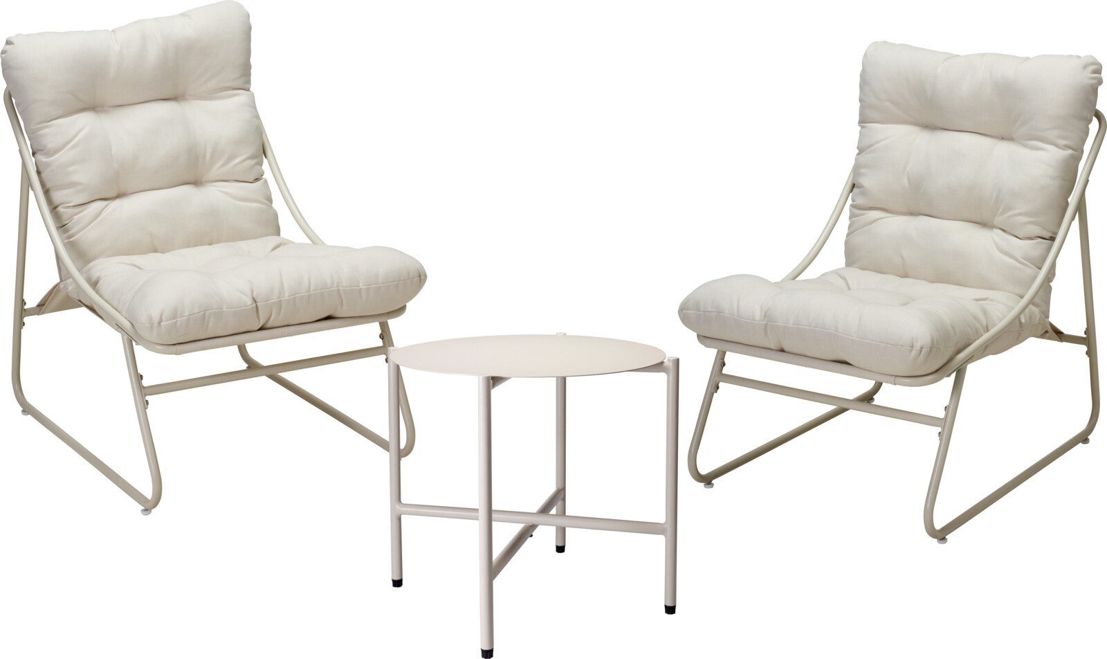 Gartenlounge-Set Lounge-Set LYON beige Gartenset Loungemöbel Gartenmöbel