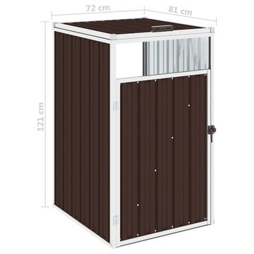 vidaXL Mülltonnenbox Mülltonnenbox, Abfalleimer72×81×121 cm Stahl