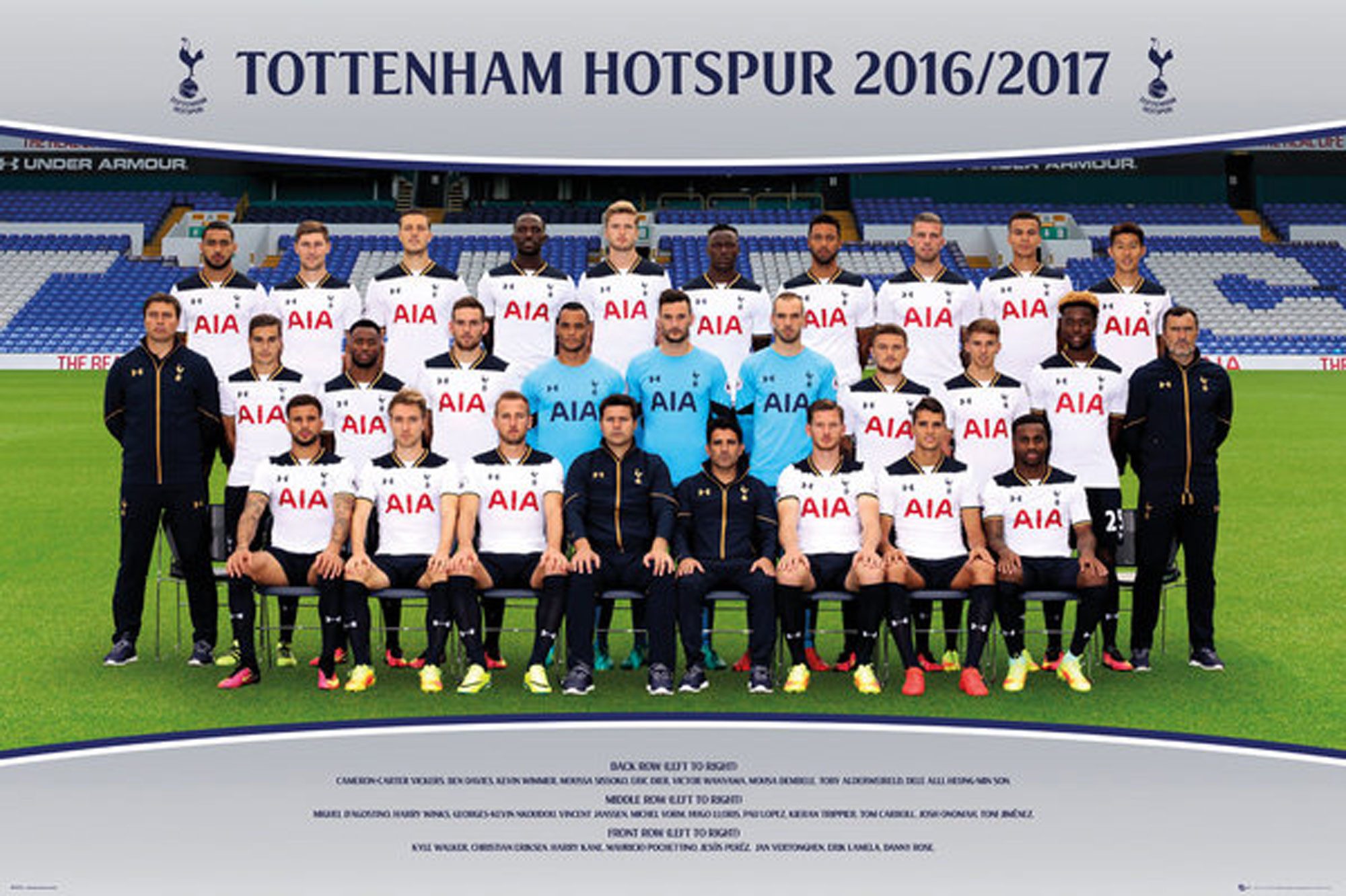 Poster Tottenham - Poster - Team Photo 16/17