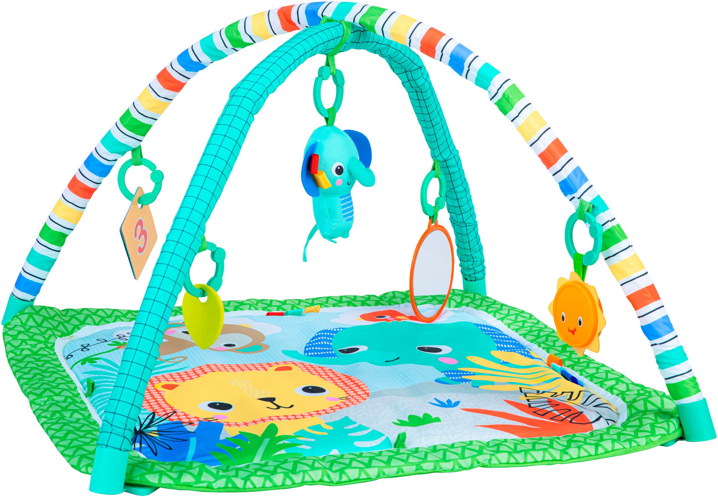 Bright Starts Baby Gym Wild Wiggles™ FoldAway Activity Gym™, mit verschiedenen Melodien