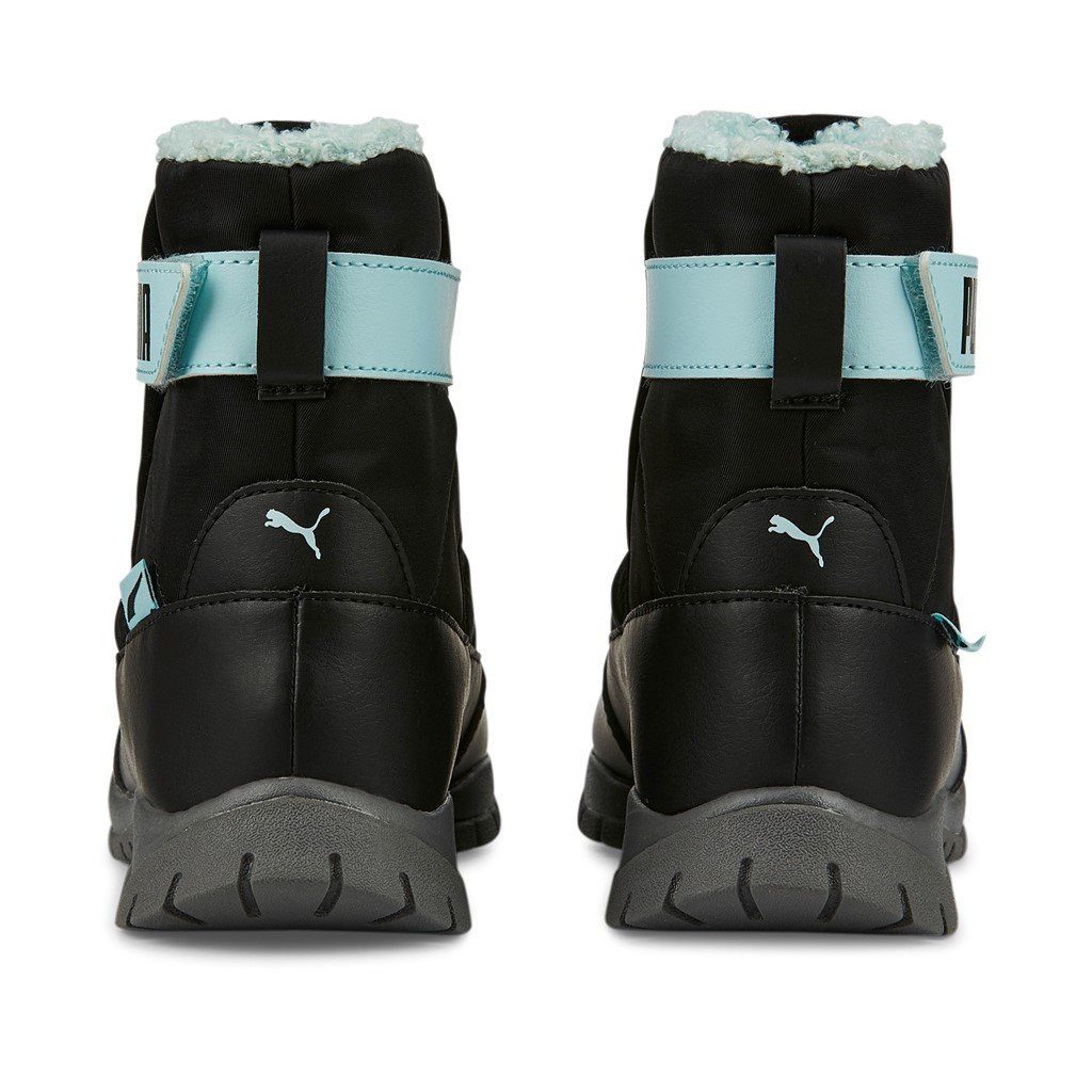PUMA Winterstiefel Nieve (wasserabweisend/gefüttert) schwarz/türkisblau Sneaker