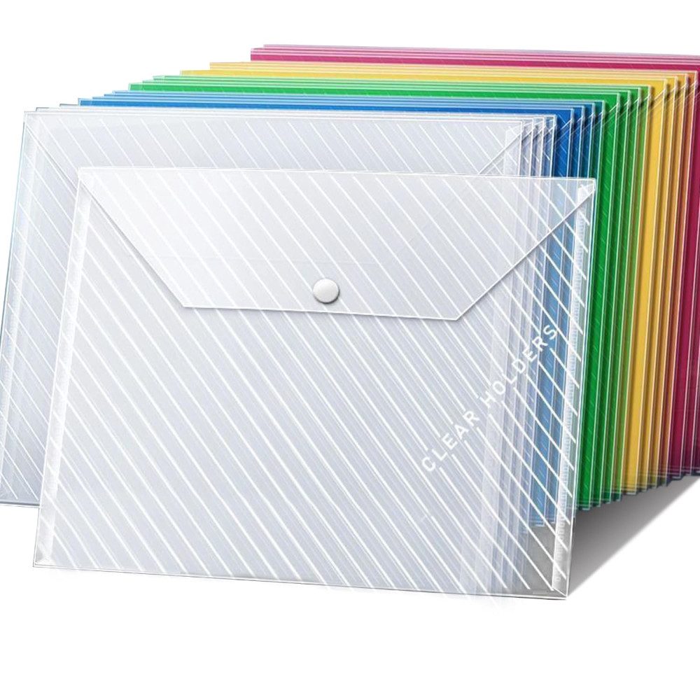 Blusmart Dokumententasche A4 Transparente Datei Tasche mit Schnappverschlus günstig online kaufen