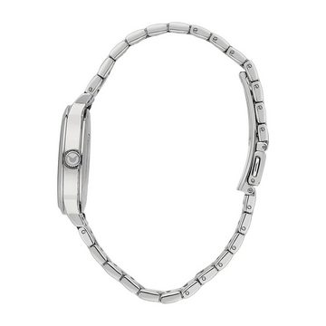 Sector Quarzuhr Sector Damen Armbanduhr Analog, Damen Armbanduhr rund, extra groß (ca. 50,8x43mm), Edelstahlarmband si